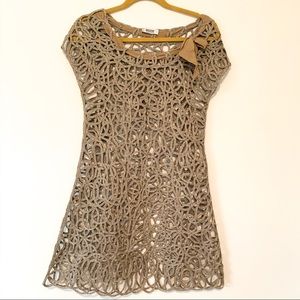 Moschino Cheap and Chic Bronze Looped Dress